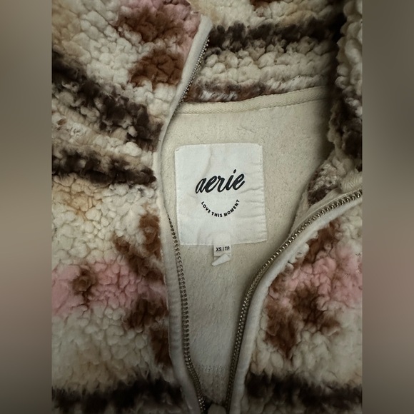 Aerie Hometown Holiday Quarter Zip Oversized Sweatshirt - Picture 2 of 4